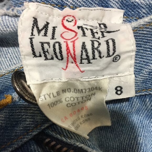 VINTAGE MISTER LEONARD MIDI DENIM SKIRTS SIZE 8 - Picture 6 of 6